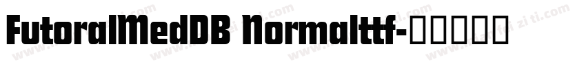 FutoralMedDB Normalttf字体转换